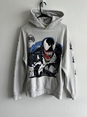 Darc Sport x Marvel Venom "Raglan" Hoodie White Size Medium